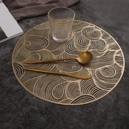 Round Table Placemat Heat Insulation Nordic Style Non-slip placemat Furniture Table Decoration Coffee Cup Mats