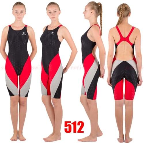 NWT HXBY 512 WOMENS GIRLS COMPETITION TRAINING RACING PROFESSIONAL KNEESKIN SWIMWEARS SWIMSUITS SOLID ALL SIZE NEW