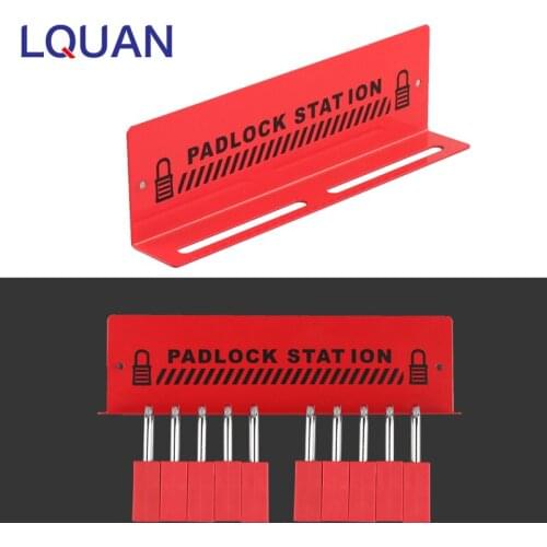 Custom Warning Label Metal Padlocks Board Lockout Station with 10 Locks
