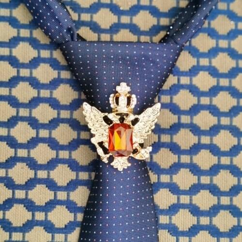 Mens Tie Buckle Fashion Personality DIY Rudder Eagle Ring-buckle Trendy Mens Business Banquet Wedding Necktie Accessories Gift