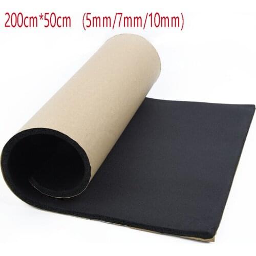200*50cm 0.5/0.7/1cm Car Hood Engine Firewall Heat Mat Deadener Sound Noise Proof Insulation Deadening Sticker Auto Accessories