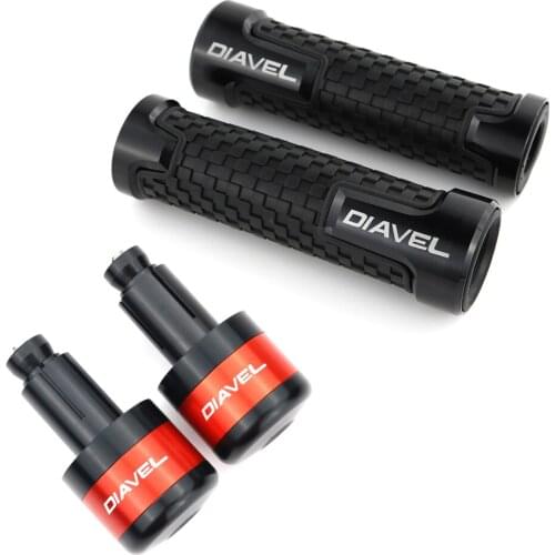 Motorcycle Handlebar Grips Bar End For Ducati DIAVEL1200 DIAVEL S ABS Handle Cap Covers Plugs Aluminum Alloy