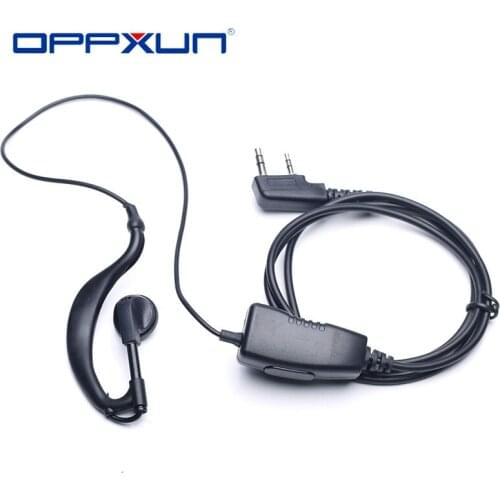 OPPXUN 2021 New Wholesale PTT Headphones For Kenwood Tk3107 Tk3207 Baofeng CB Radios Uv-5r Gt-3 Puxing Quansheng Dropshipping