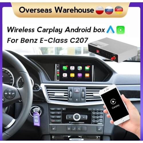 Plug and play Wireless Apple CarPlay Andro Decoder Box For Mercedes Benz E-Class Two Door Coupe C207 W207 A207 2009-2016