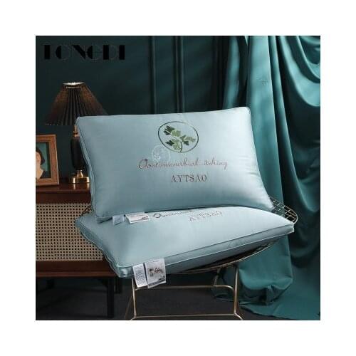 TONGDI Hotel Help Sleeping Middle Pillow Back Cushion Long Elastic Elegant Soft Backrest Luxury Decor For Home Bed Sofa Tatami