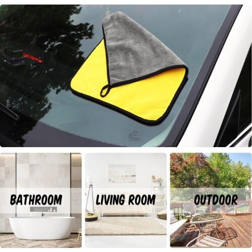 Microfiber Towel for Car Wash Car Cleaning Drying Polisher Cloth Hemming Auto Care Cloth Detailing Car Wash Towel House Cleaning