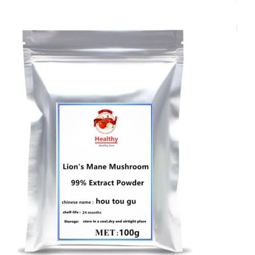 100-1000g 99% Organic Lions Mane Mushroom Powder Hericium Erinaceus Extract festival glitter for face powder Tonic