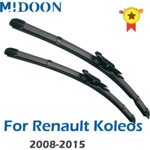 MIDOON Wiper Front Wiper Blades For Renault Koleos MK1 2008 - 2016 Windshield Windscreen Front Window 24"+19"