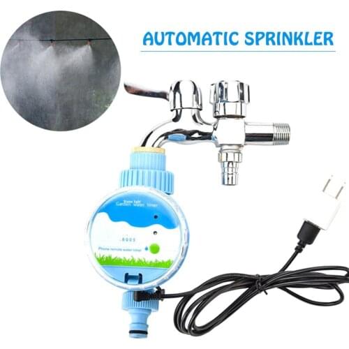 Garden Plant Automatic Drip Irrigation System Kit Timer Self Watering Controller For Gardens Roof Garden Lawn Watering