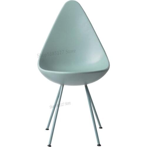 Water Drop Chair Modern Minimalist Plastic Dining Chair Nordic Creative Designer Coffee Lounge Chair Meeting Guests Negotiate Of