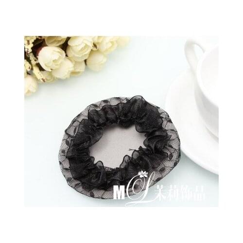 1Pcs Fashion Bow pearl hair net Headbands Elastic Stretch Rabbit Twisted Knotted Turban Hairdressing Accessories Styling Tools