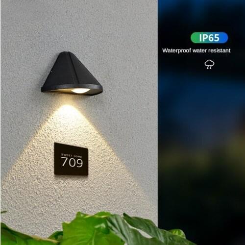 Outdoor Wall Lamp Waterproof LED Outdoor Porch Balcony Garden Light Home Staircase Bedroom Bedside Bathroom Corridor Lighting