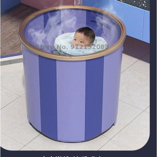 Bath Tub Adult Foldable Automatic Heating Household Bath Tub Whole Body Bathtub Heating Bath Tub