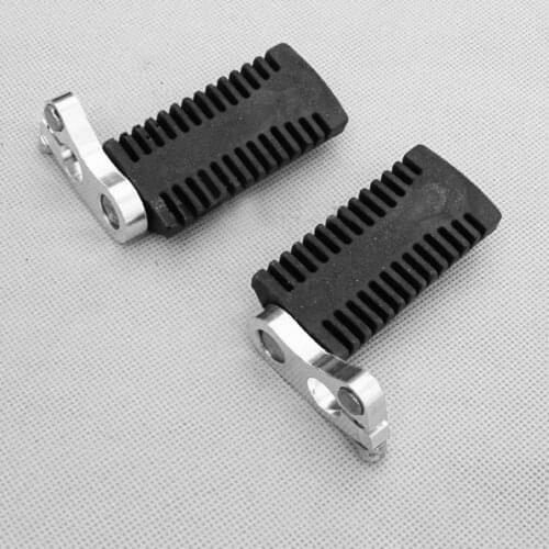 1 Pair 12mm Motorcycle Foot Peg Rest Pedals Floor Boards Compatible with 43cc 47cc 49cc Mini Moto Pocket Bike Etc