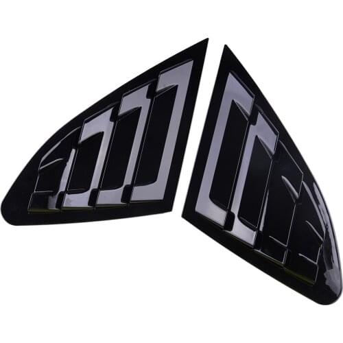 1 Pair Side Window Louver Shutter Cover Cap ABS Black Fit For Chevrolet Malibu XL 2016 2017 2018 2019 2020