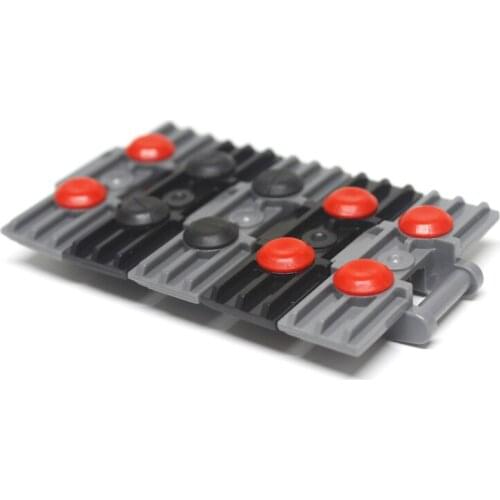 100Pcs/Lot Bulk Technic Rubber Stopper Chain link Grip Track Attachmen Tank Link Bricks Toy Compatible with logoes