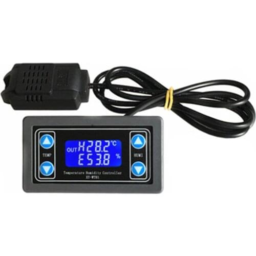 10A Thermostat Digital Temperature Humidity Controller DC 6V-30V Thermal Regulator Thermocouple LCD Display SHT20 Sensor meter