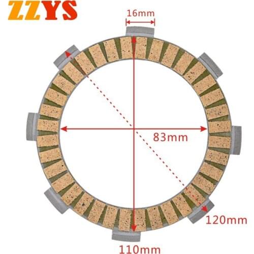 125CC 150CC 200CC 300CC Motorcycle Clutch Friction Plate Kit For Honda CG200 CG125 CG150 SL300 CG 200 CG 125 CG 150 SL 300