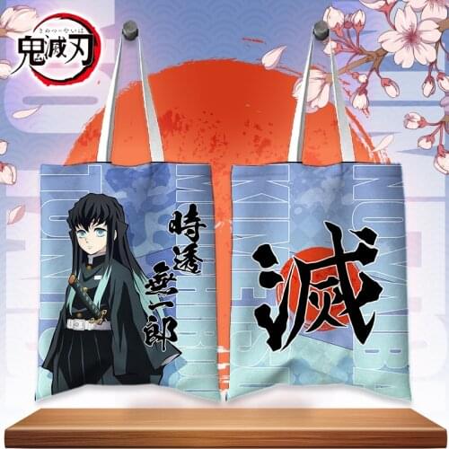 5 types NEW Japan Anime Comic Toilet-Bound Hanako-kun Demon Slayer: Kimetsu No Yaiba Animation Canvas Shoulder Bag Handbag