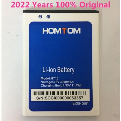 For HOMTOM HT16 Battery 100% Original Replacement 3000mAh li-ion Back-up Battery for HOMTOM HT16 Pro Smartphone