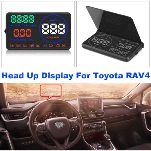 Car Accessories Head Up Display For Toyota RAV 4/RAV4 XA40/XA50 2013-2018 2019 2020 Auto Electronic HUD Driving Speed Alarm