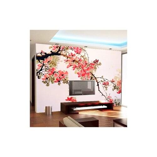 Large custom mural 3D wallpaper TV wall living room entrance study Chinese classical backdrop 3D wallpaper wall paintings