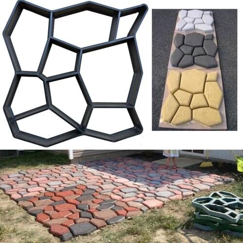 Concrete Molds Path Maker Mold Concrete Paving Mold Cement Brick Mold Stone Floor Road Floor Brick Garden Color Brick JU0073