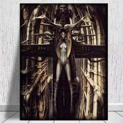 Rudolf Gigers "Gigers Book of the Necronomicon" Art prints and posters printed on canvas for home living room decoration