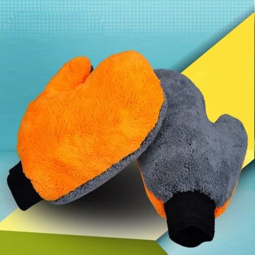 Car Cleaning Wash Tools Microfiber Washing Gloves Auto Care Water Absorption Car-styling Soft Plush Car Accessories Dust Cleaner