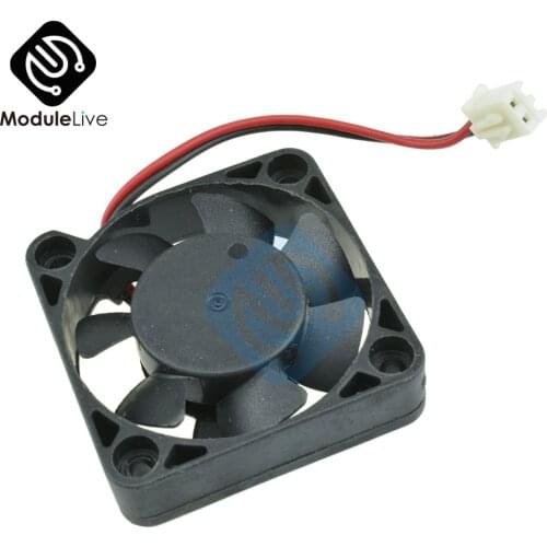 5PCS Computer Case Cooler 2Pin 12V 4CM 40MM PC CPU Cooling Cooler Fan Black Heat Sink Cooling Fan PC For Arduino Raspberry Pi