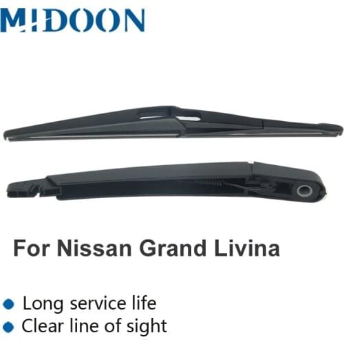MIDOON Rear Wiper Arm & Blade for Nissan Grand Livina / Livina Geni 2006 2007 2008 2009 2010 2011 2012 2013 2014 2015 2016