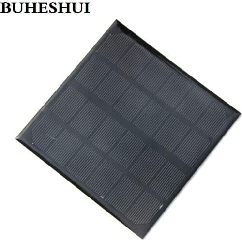 BUHESHUI A Grade Solar Cell Monocrystalline Solar Panel Solar Module DIY Solar Charger 3W 6V 145*145MM 5pcs/lot Free shipping