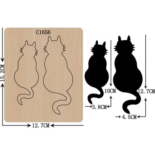 New Cat Wooden die Scrapbooking C1656 Cutting Dies