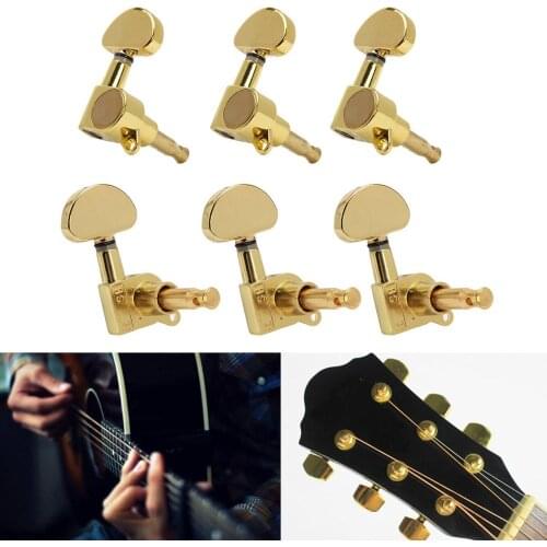 3R3L Semicircle Button Guitar Tuning Pegs Machine Heads Tuners Guitar Parts
