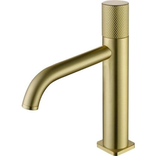 Luxury brass bathroom sink faucet Exquisite top quality cold hot copper basin mixer faucet Brushed gold/Black gold