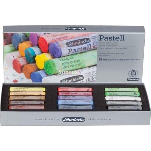 Schmincke Extra-Soft Pastel Multi-Purpose Set, Set of 15 Colors (77215097)