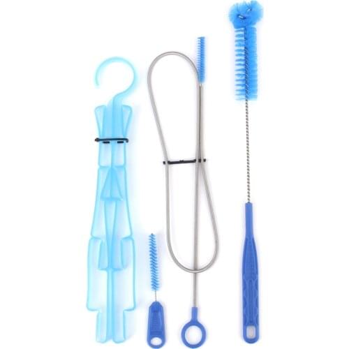 Hydration Bladder Tube Brush Cleaning Kit for Universal Bladders 4 in 1 Cleaner Set for Hose Bite Valve Drink Tube