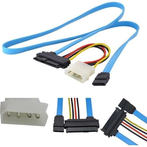 Plug SCSI SFF-8482 To SATA cord Adapter 45g Port 3Gbps HDD Blue Replacement 1Pcs Converter Connector