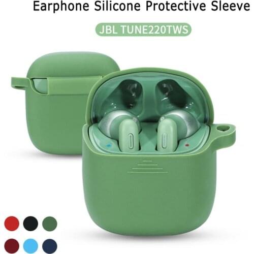 TWS Silicone Solid Color Protective Case Bluetooth Headset Protective Cover For Airpods Apple JBL Tune Earphone Accessories