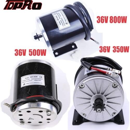 TDPRO New 36V 350W 500W 800W Motorcycle Electric Brushed Motor High-Speed Brush DC Motors For ATV Scooter Go Kart Buggy Pit Bike