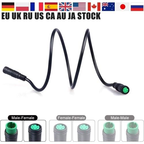Electric Bicycle Display Extension Cable Female to Male/Female to Female e Bike Cable For Bafang Mid Drive Front Rear Hub Motor