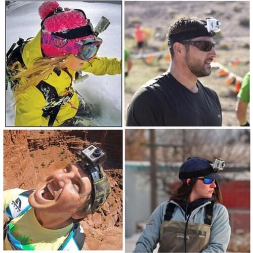 Universal Cell Phone Head Mount Belts Adjustable Phone Clip Holder Head Strap Belt For Smartphone Outdoor GoPro Skating Sports