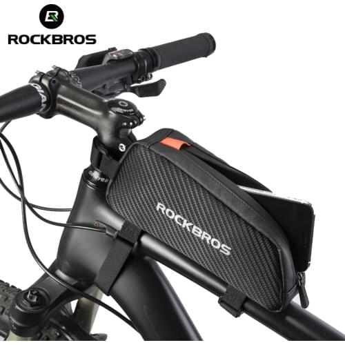 ROCKBROS Front Bike Bags Reflective Frame Tube Cycling Bag Large Capacity Fietstassen Ultralight Bicycle Bags Cycling Pannier