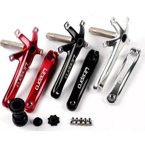 Litepro Aluminum Alloy Bike Crankset 170mm 130BCD Crank Tooth With Axis Integrated Hollow Crankset Folding Cycling Parst