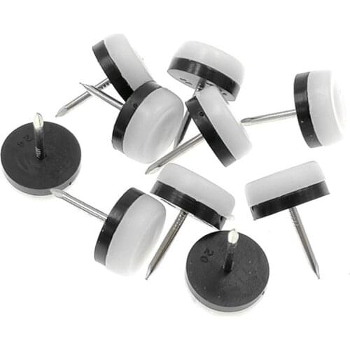 40Pcs Thickened Furniture Glide,Nail-On Nylon Slider Pad Floor Protector for Wooden Leg Feet Of Chair Table Sofa(18Mm or 0.7In