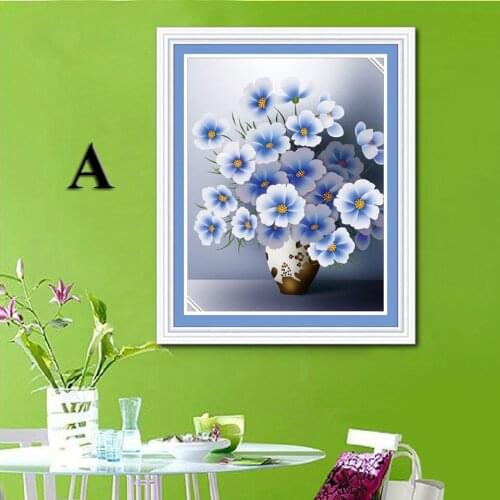 5D DIY Diamond Painting Flower 3D Cross Stitch Diamond Embroidery Mosaic Diamonds Wall Stickers Home Decor Needlework