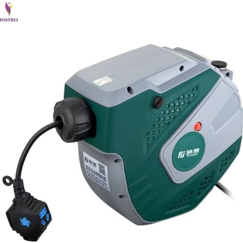 Automatic Telescopic Electric Drum Plug Wire Reel Cable Retractor Air Drum Winder FUJE03-215