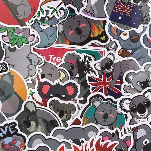 BH1024 Blinghero Koala Animals Stickers 38Pcs/set Cartoon Stickers Scrapbooking Laptop Car Stickers Decals Album Collection