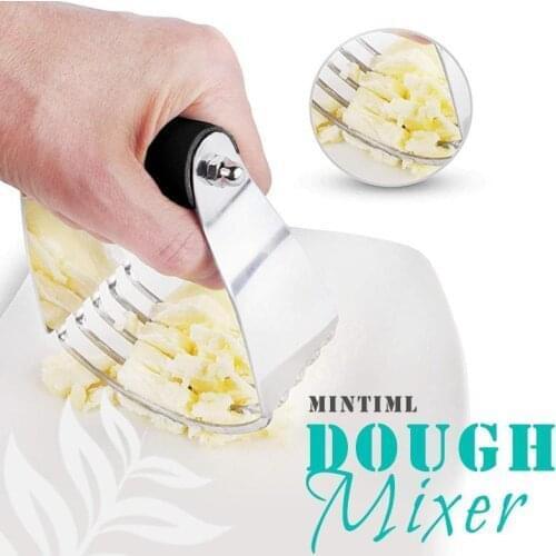 Kitchen Blades Manual Confection Durable Butter Baking Dough Blender Flour Mixer Stainless Steel Anti Slip Chef Pastry Cutter