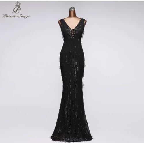 New style shiny Evening Dress mermaid evening gown vestidos elegantes long dress party vestido longo festa great attractive gown